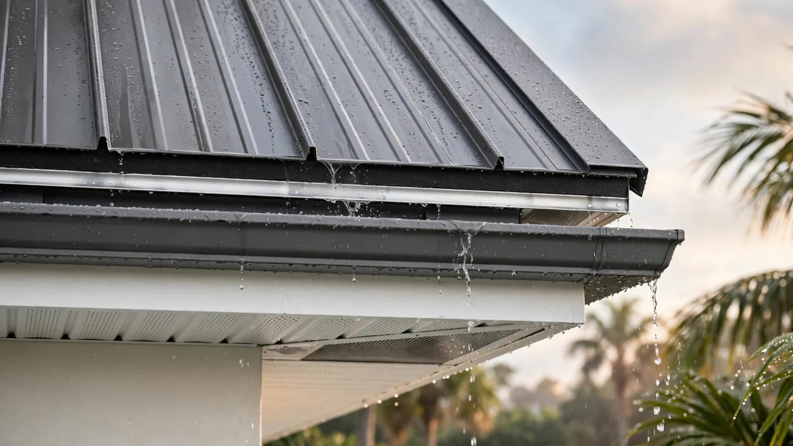 Commercial Roof Edge Metal, Coping and Gutters in Port St. Lucie, FL