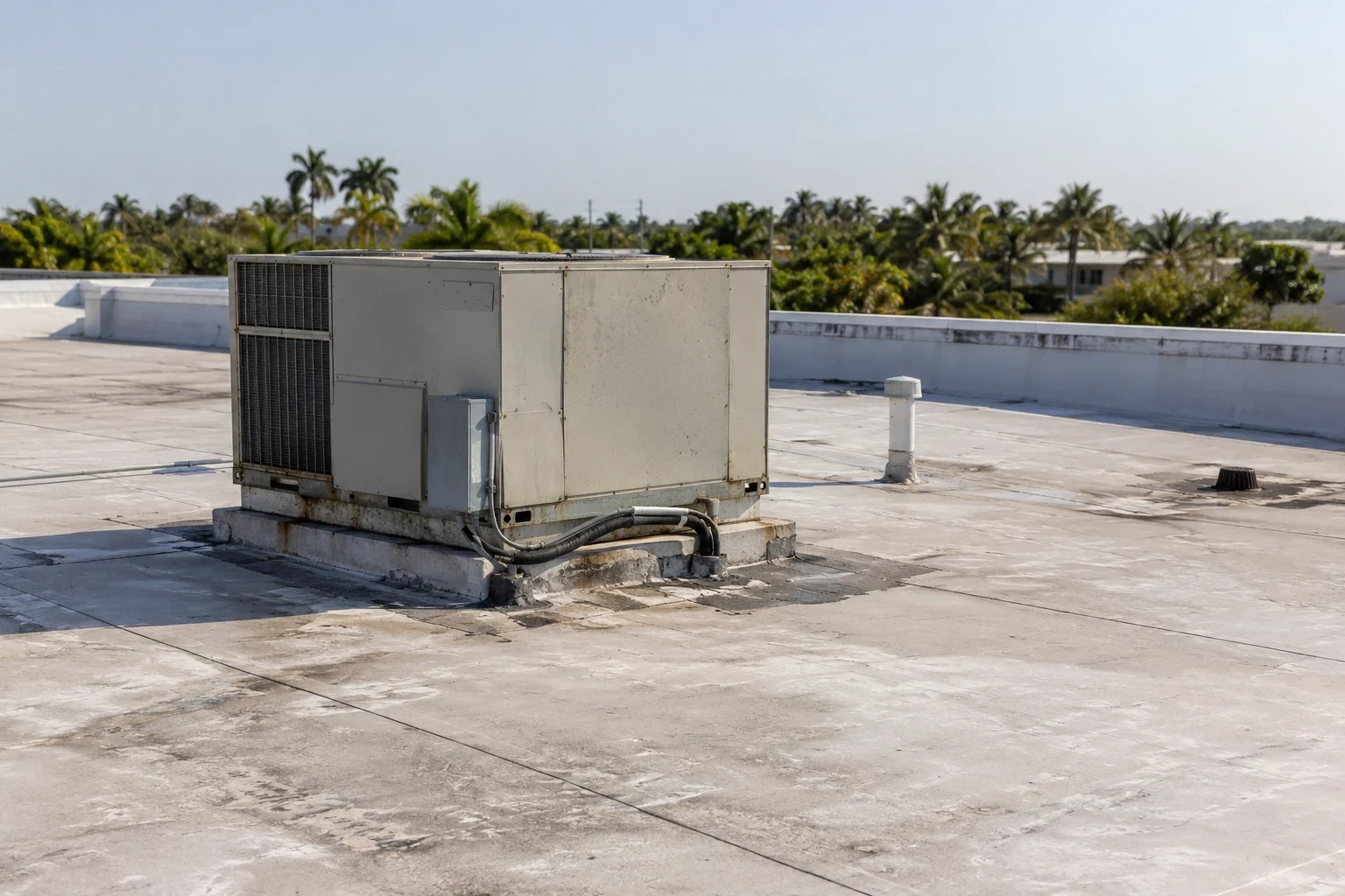 Occupied Commercial Building Reroofing in Port St. Lucie, FL